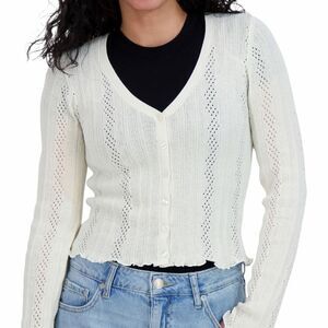 Aeropostale Women's Cropped Cardigan Color Tofu Size XXS